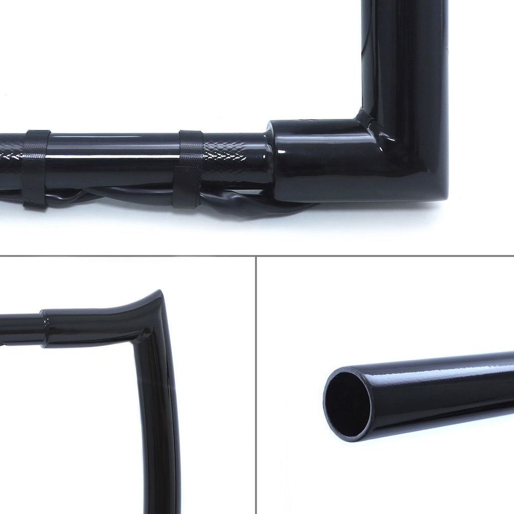 12" Rise Prewired Meat-hook Handlebar for Harley Road King (2008–2013)