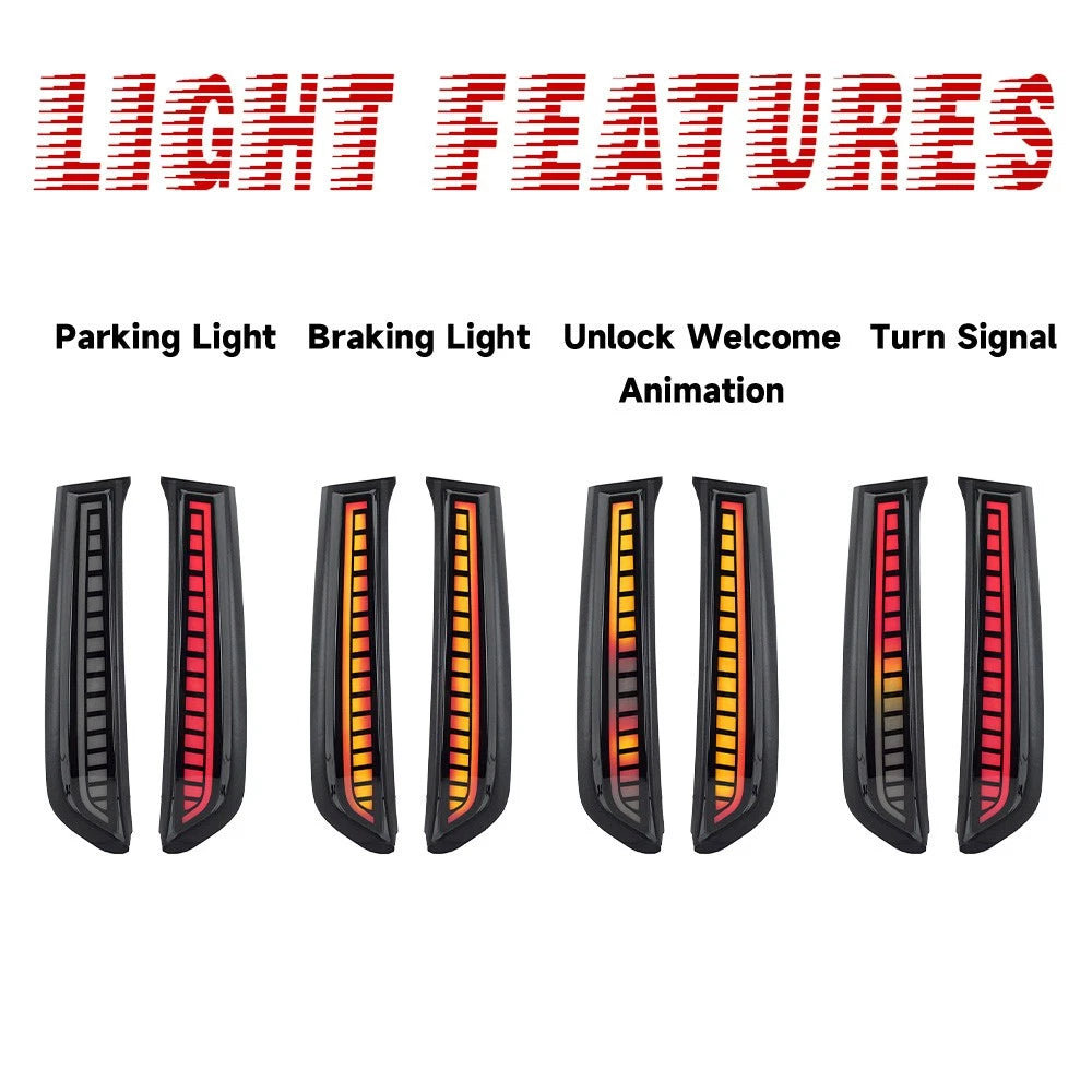 Rear Window C Pillar Trim Panel for Toyota 4Runner (2010–2023)
