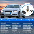 Water Coolant Temperature Sensor with Connector Harness for Audi (2000–2005)