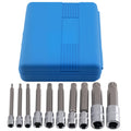 10pc Spline Tip Bit Socket Set M4 M18 S2 Alloy 4" for Automotive Use