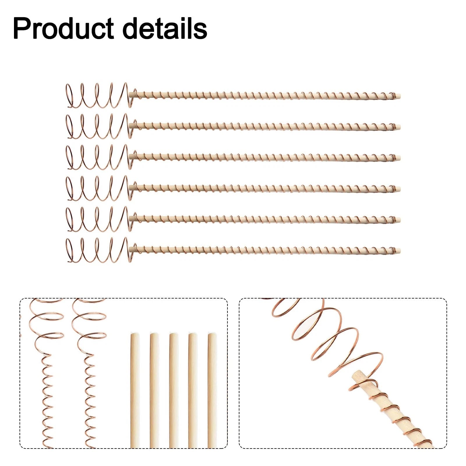 6 Pack Copper Stakes for Garden (Customizable)
