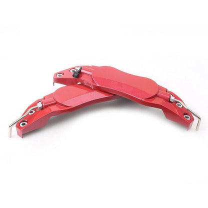 2X 3D Style Disc Brake Caliper Covers Universal Left & Right Red