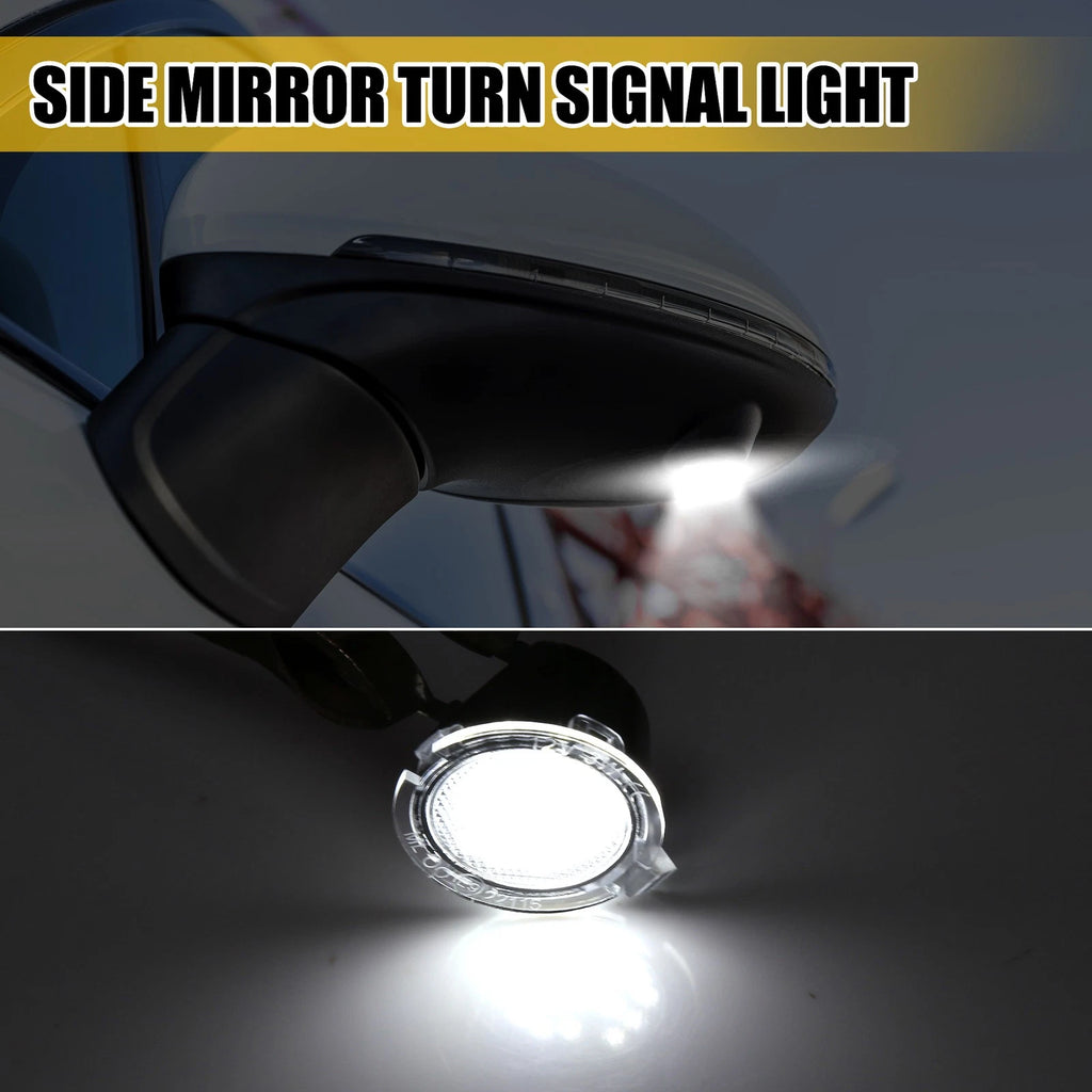 Mirror Turn Signal Light Replacement for Toyota Black Transparent 1 Pair (2007–2017)