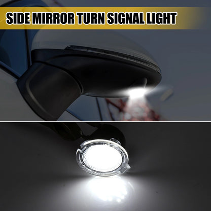 Mirror Turn Signal Light Replacement for Toyota Black Transparent 1 Pair (2007–2017)