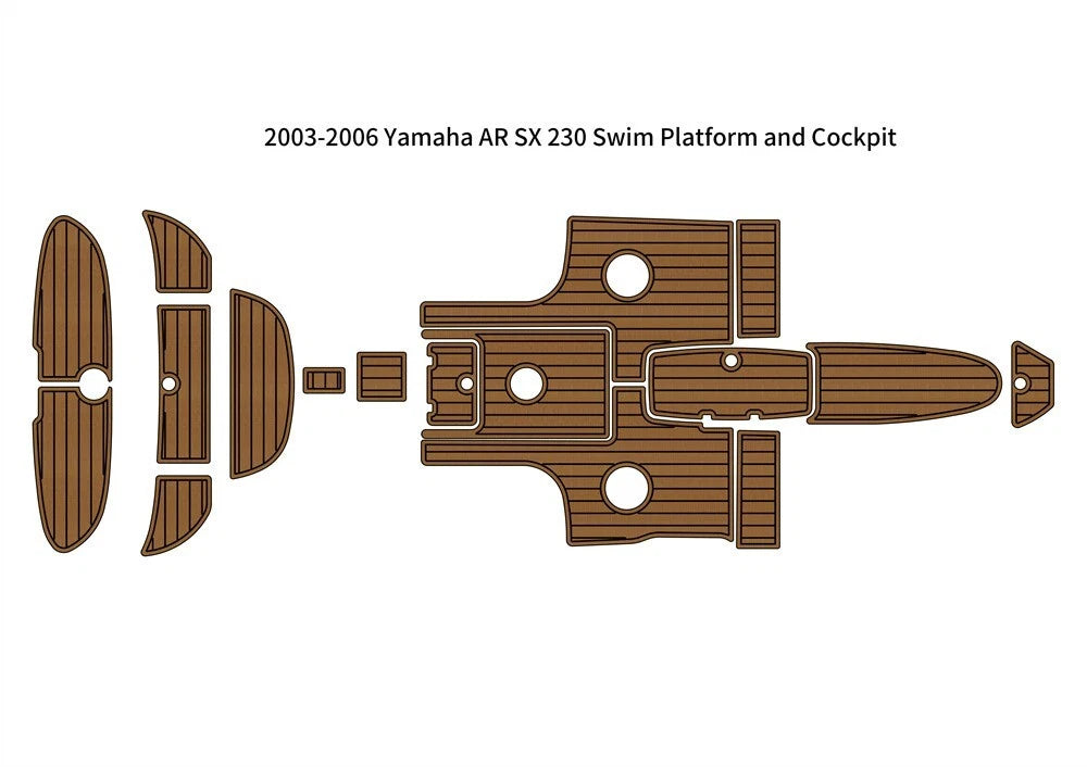 EVA Foam Teak Flooring Pad for Yamaha AR SX 230 (2003–2006)