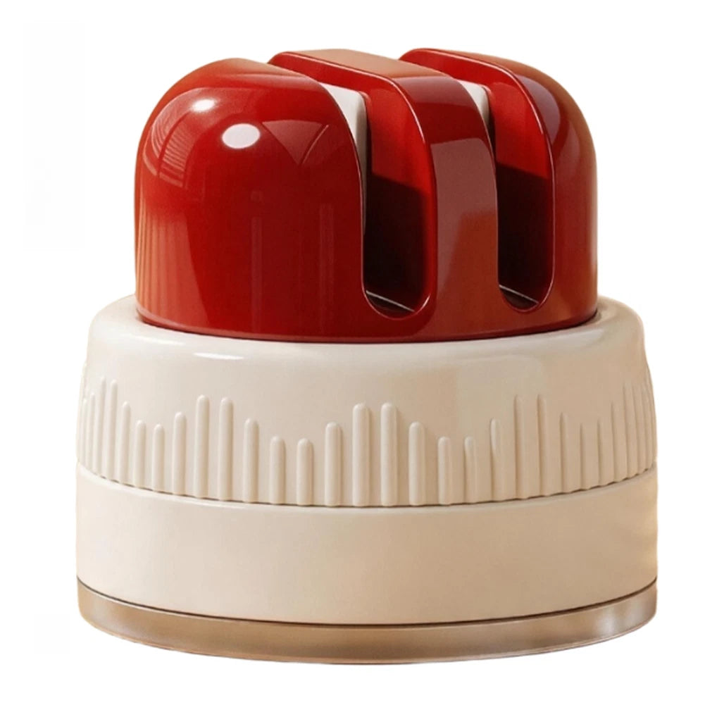 Honing Tool for Kitchen Edge with Vacuum Base and V Shaped Slots