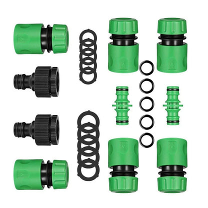 10-Pack Garden Hose Connectors Kit Double Male Snap Connectors