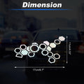 Reflective Bumper Decal for - Honeycomb Hexagon