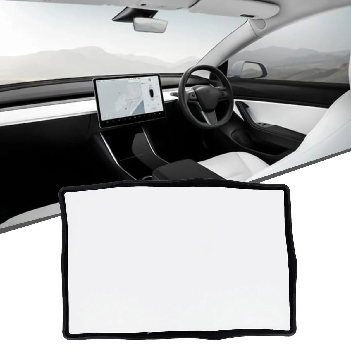 Easy Installation Screen Protector for Tesla Model 3 Y Made of Silicone Rubber