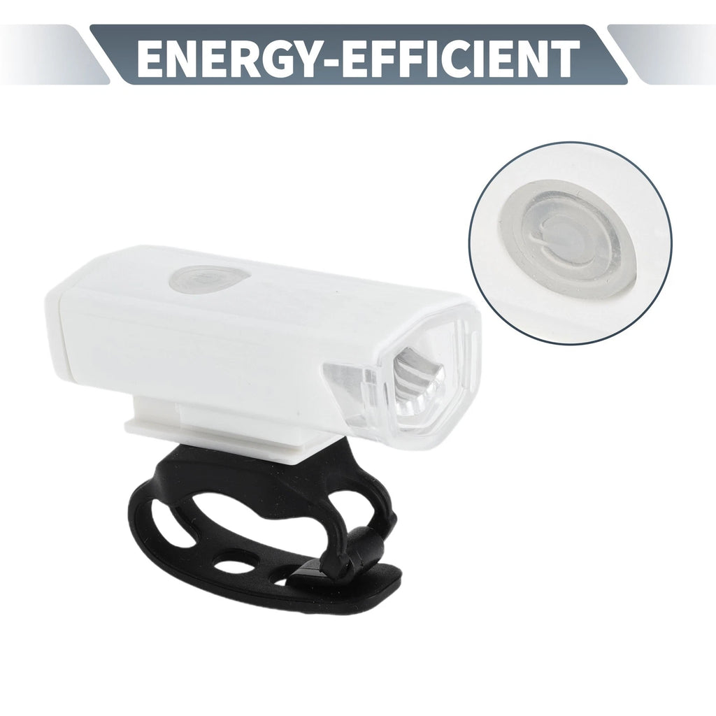 USB Rechargeable Bicycle Headlight 300 Lumens 3 Modes for LED White (—)