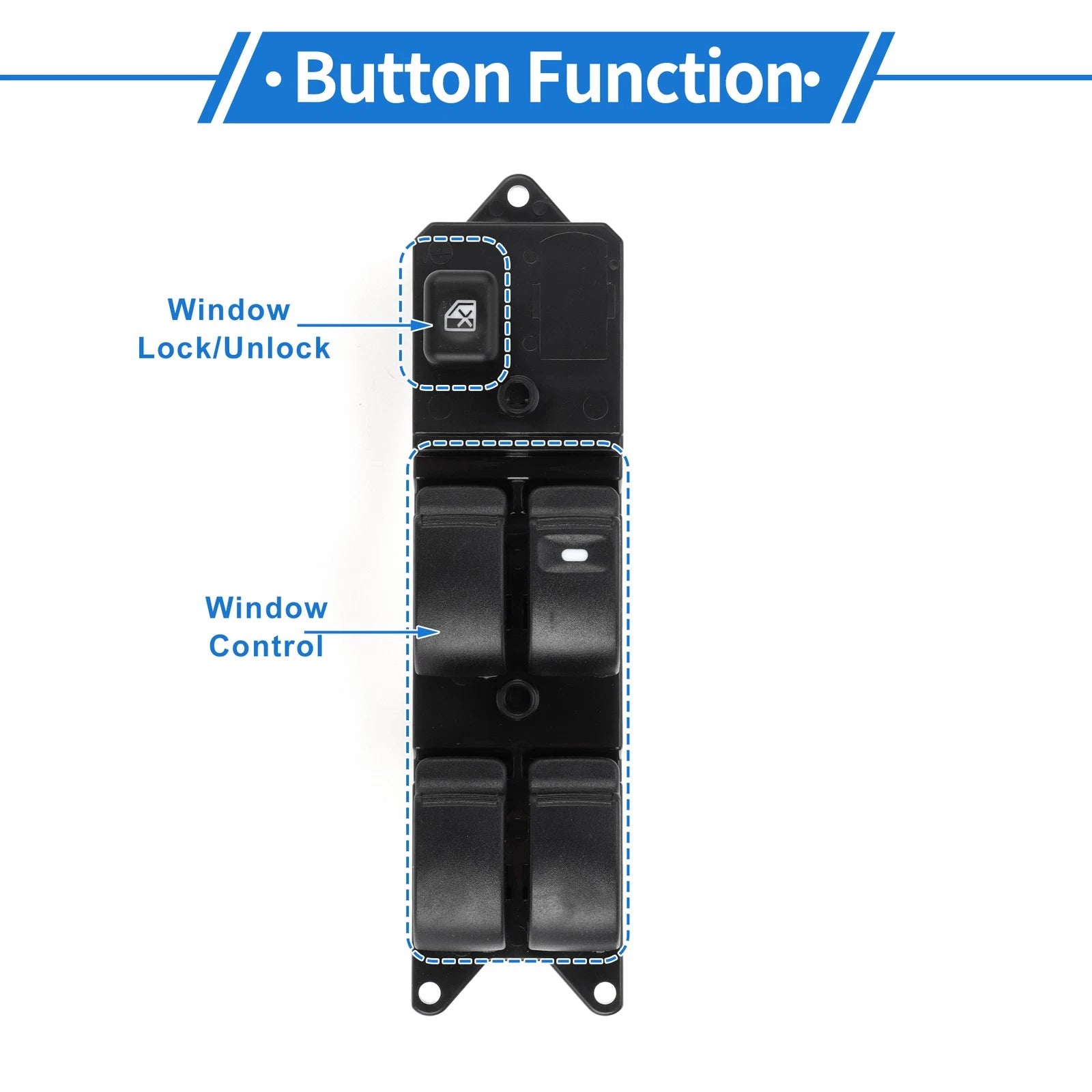 Front Right Side Power Window Switch for Mitsubishi Pajero (2002–2006)