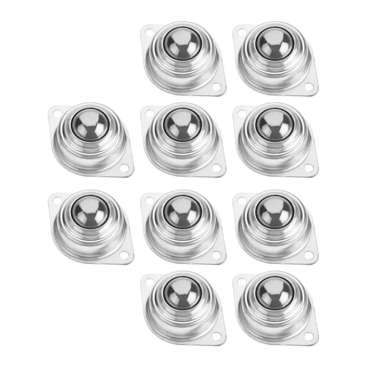 10Pcs Roller Ball Transfer Bearing Casters Mini Swivel Wheels