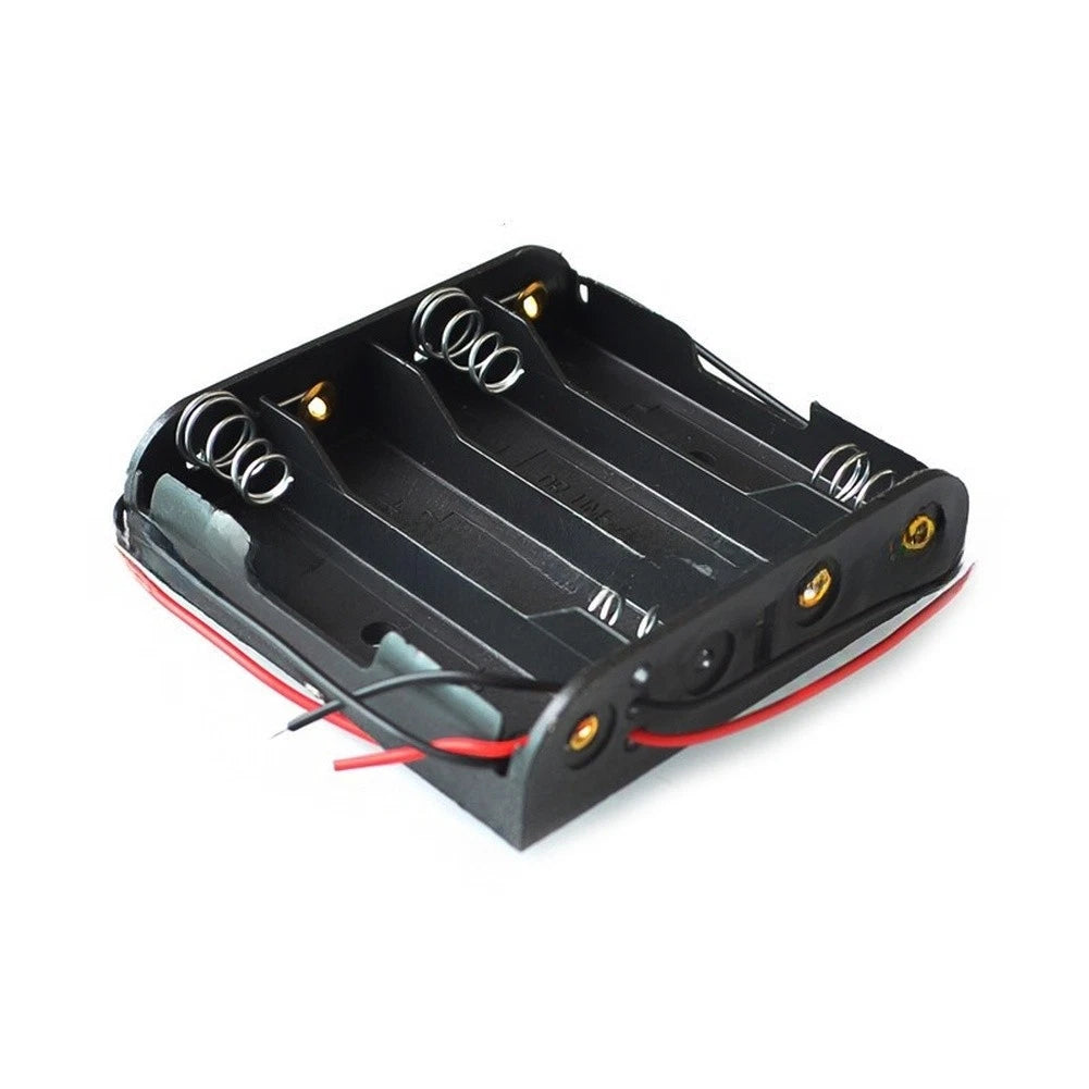 4 Slot Plastic AA Battery Holder for Standard Applications