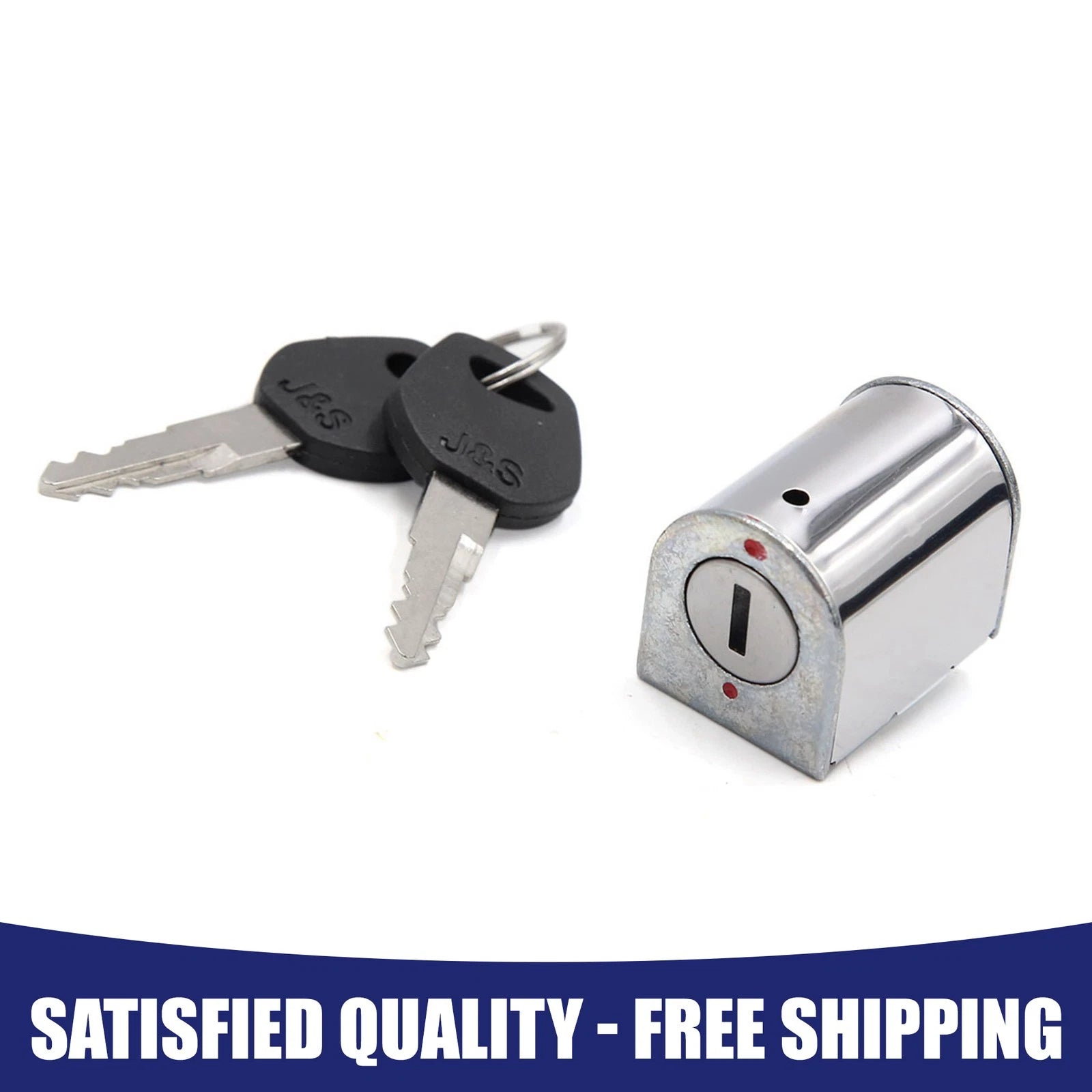Stainless Steel Steering Lock with Keys for Honda CG125 (2006–2009)