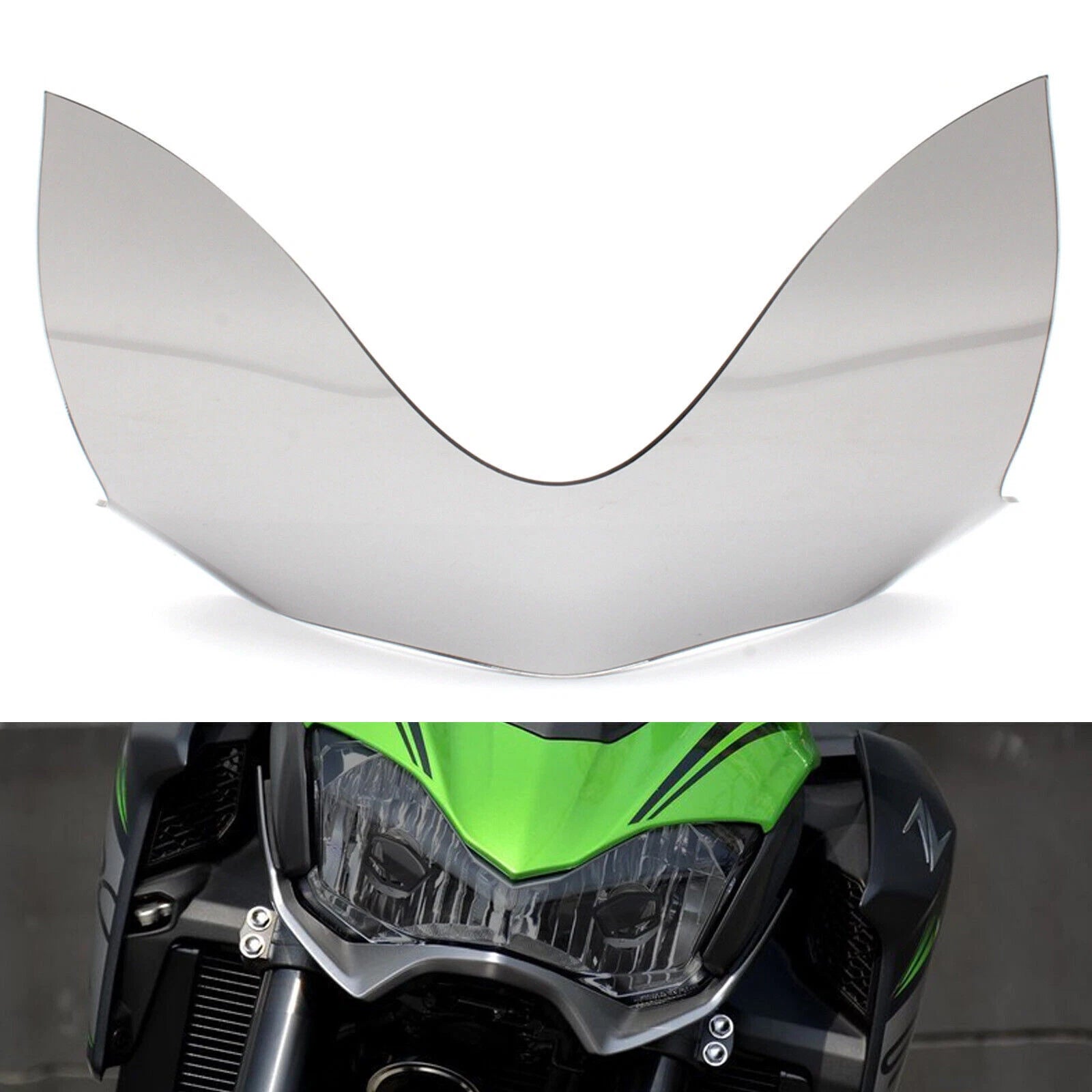 Front Headlight Lens Guard for Kawasaki Z900 (2017–2019) Smoke