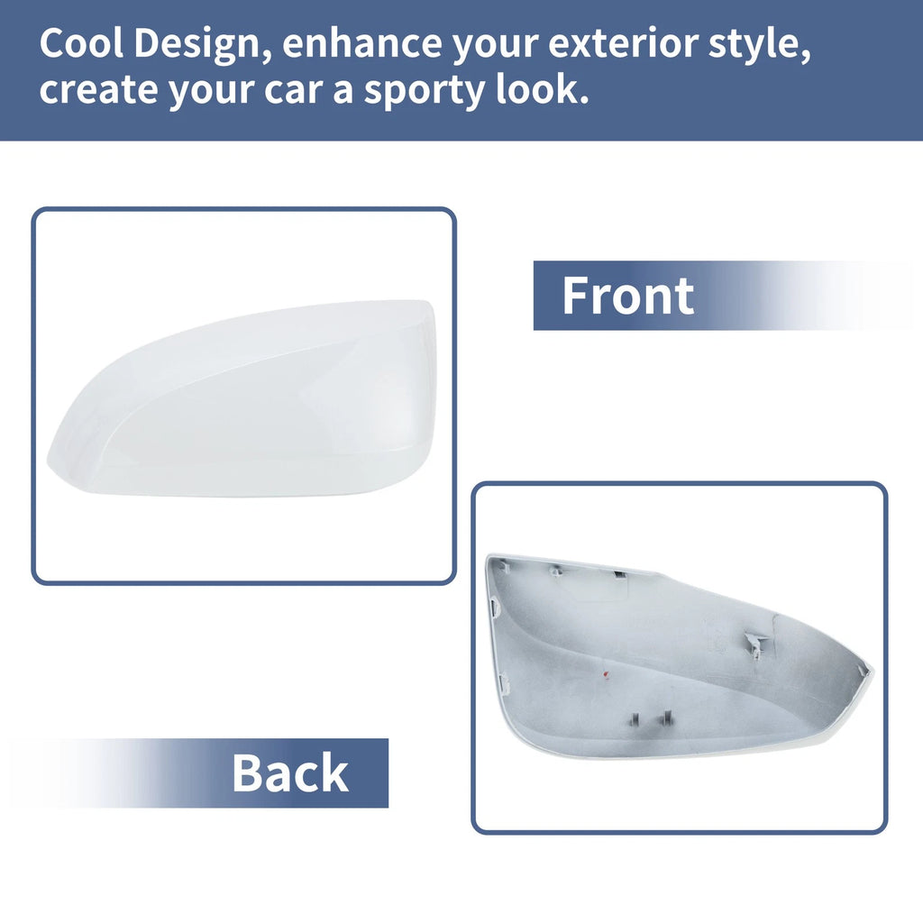 Left Side Mirror Cover Cap Replacement White for Toyota RAV4 XLE (2019–2025)