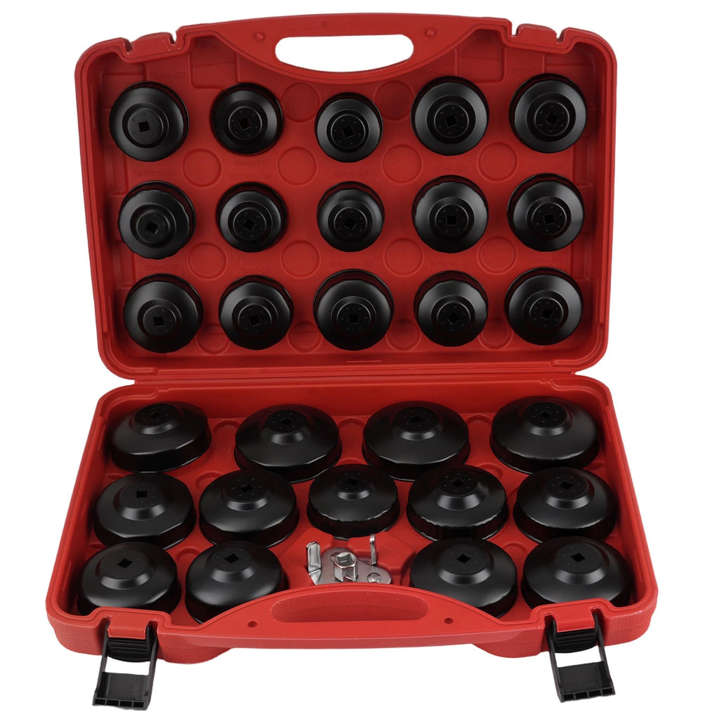 30PC Oil Filter Socket Kit for Vehicle Auto Removal Tool Set