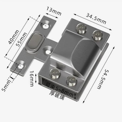 Glass Door Hinge Hydraulic Buffer for (No Punching Required)