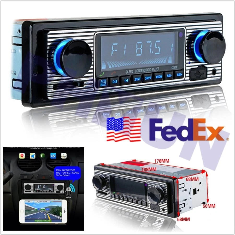 4CH Bluetooth FM Radio MP3 Player for Universal Car (12V)