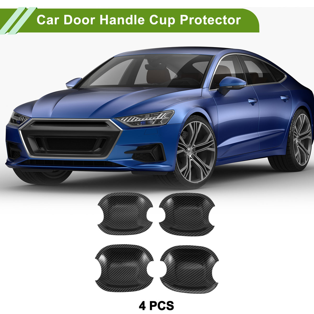 Car Door Handle Cup Protector Set for Toyota Highlander Camry Avalon (4 Pcs)