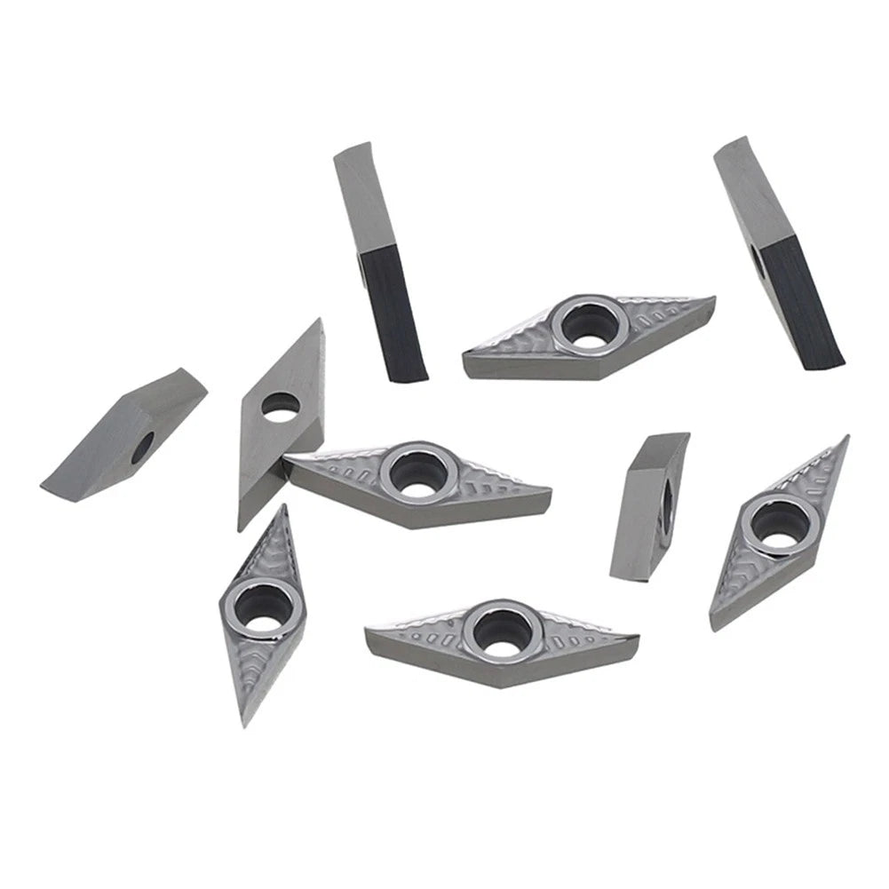 10PCS Carbide Turning Insert VCGT110304AK for Aluminum Lathe Cutting