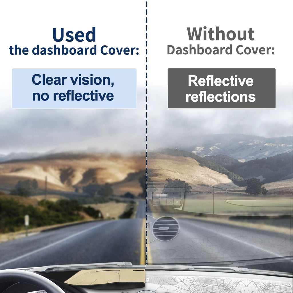 Dash Cover Without HUD Polyester Beige 1 Set for Mitsubishi Shogun (2007–2019)