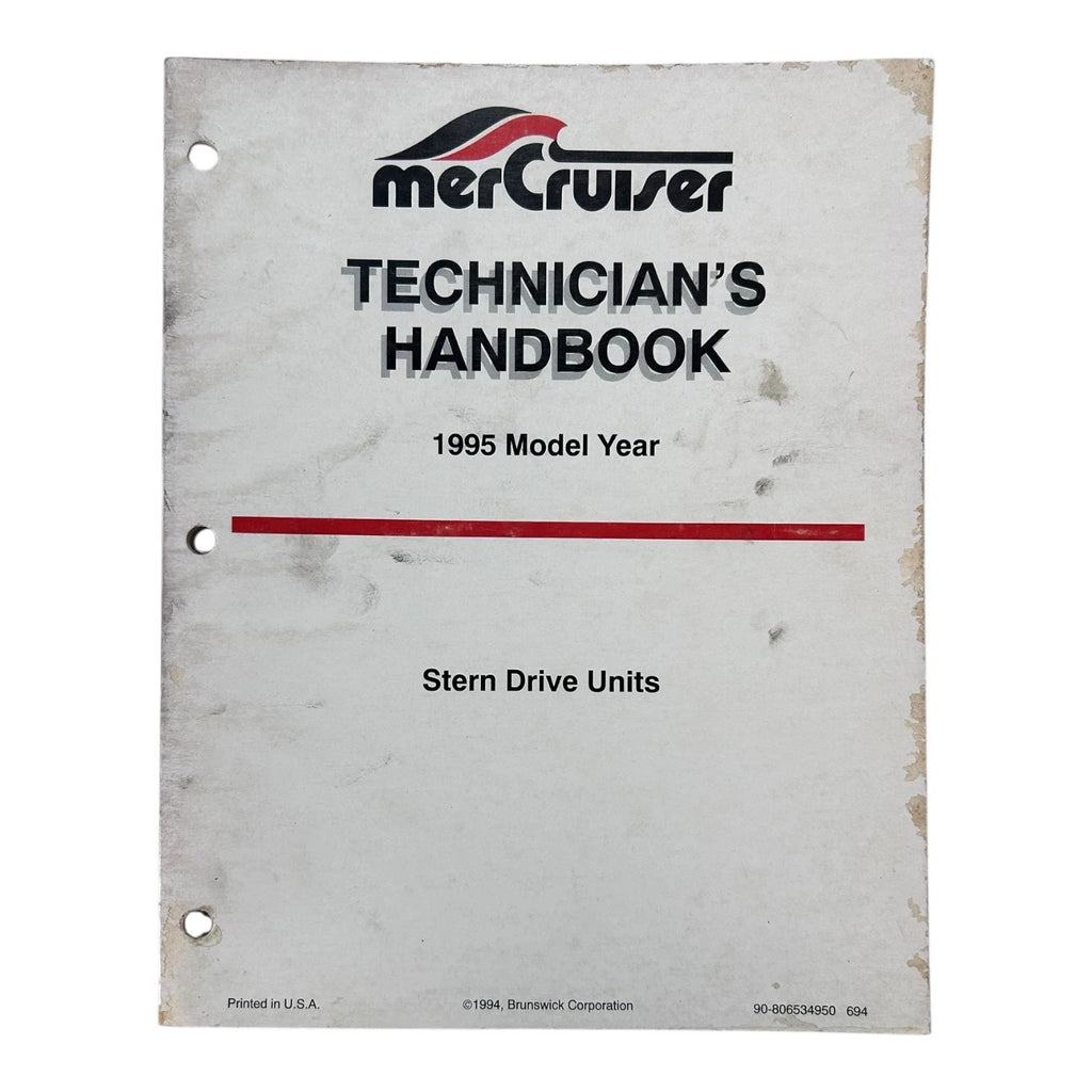 Stern Drive Units Technician's Handbook for MerCruiser (1995)