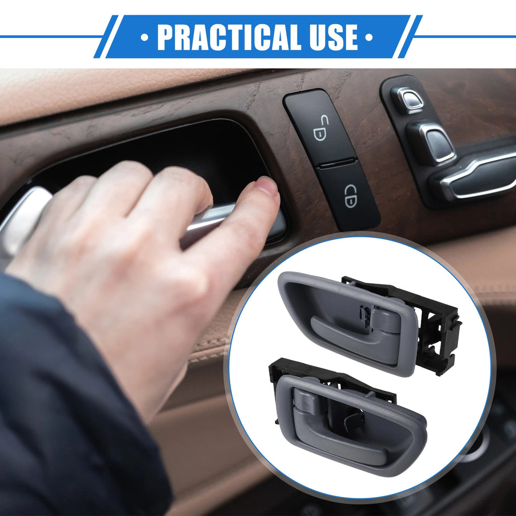 2 Pcs Interior Door Handle Replacement for Toyota Sequoia (2004–2007) Gray