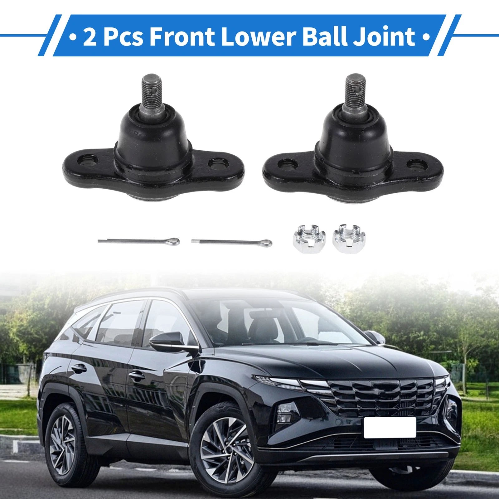 2 Pcs Front Lower Ball Joints Replacement for Hyundai Elantra (2005–2011)