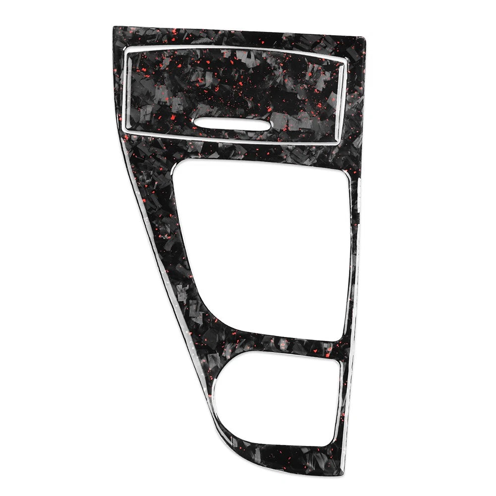 Forged Red Console Gear Shift Panel Trim for Infiniti Q50 Q60 (2014–2024)
