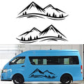 Glossy Black Decorative Stickers for RV Body Panel