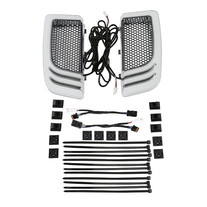 Fairing Lower Grilles LED Turn Signals for Harley Street Road Glide (2014–2023)