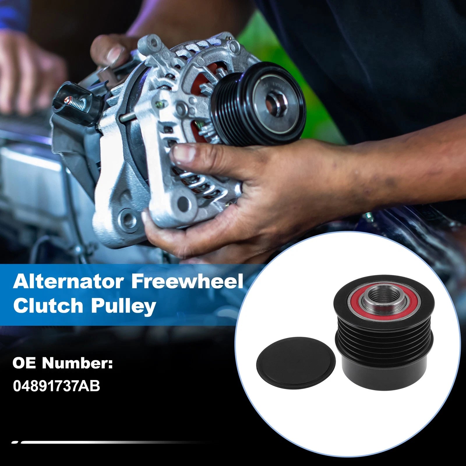 Alternator Freewheel Clutch Pulley Replacement for Dodge Journey (2009–2020)