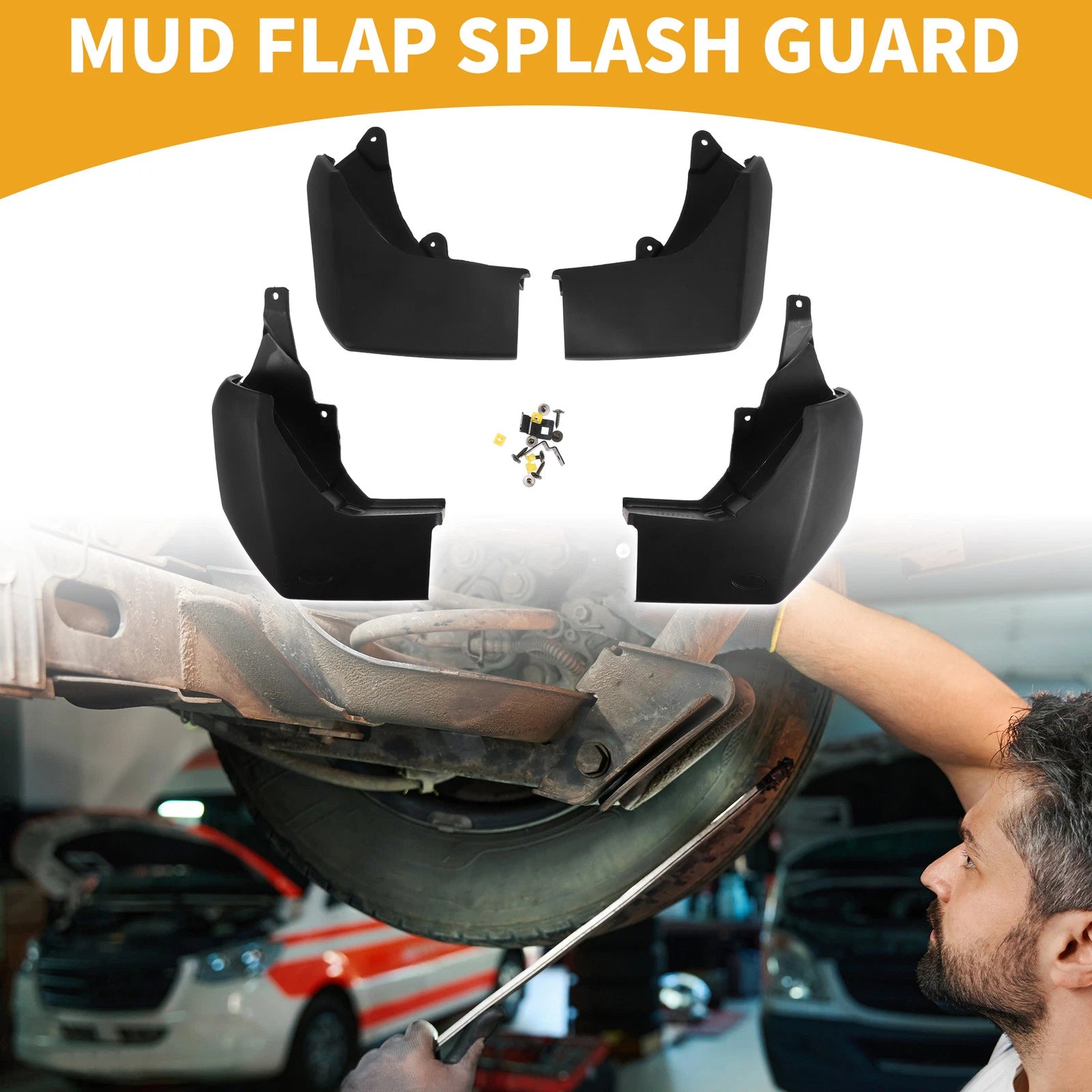 Mud Flap Splash Guard Set for Land Rover Discovery (2009–2016)