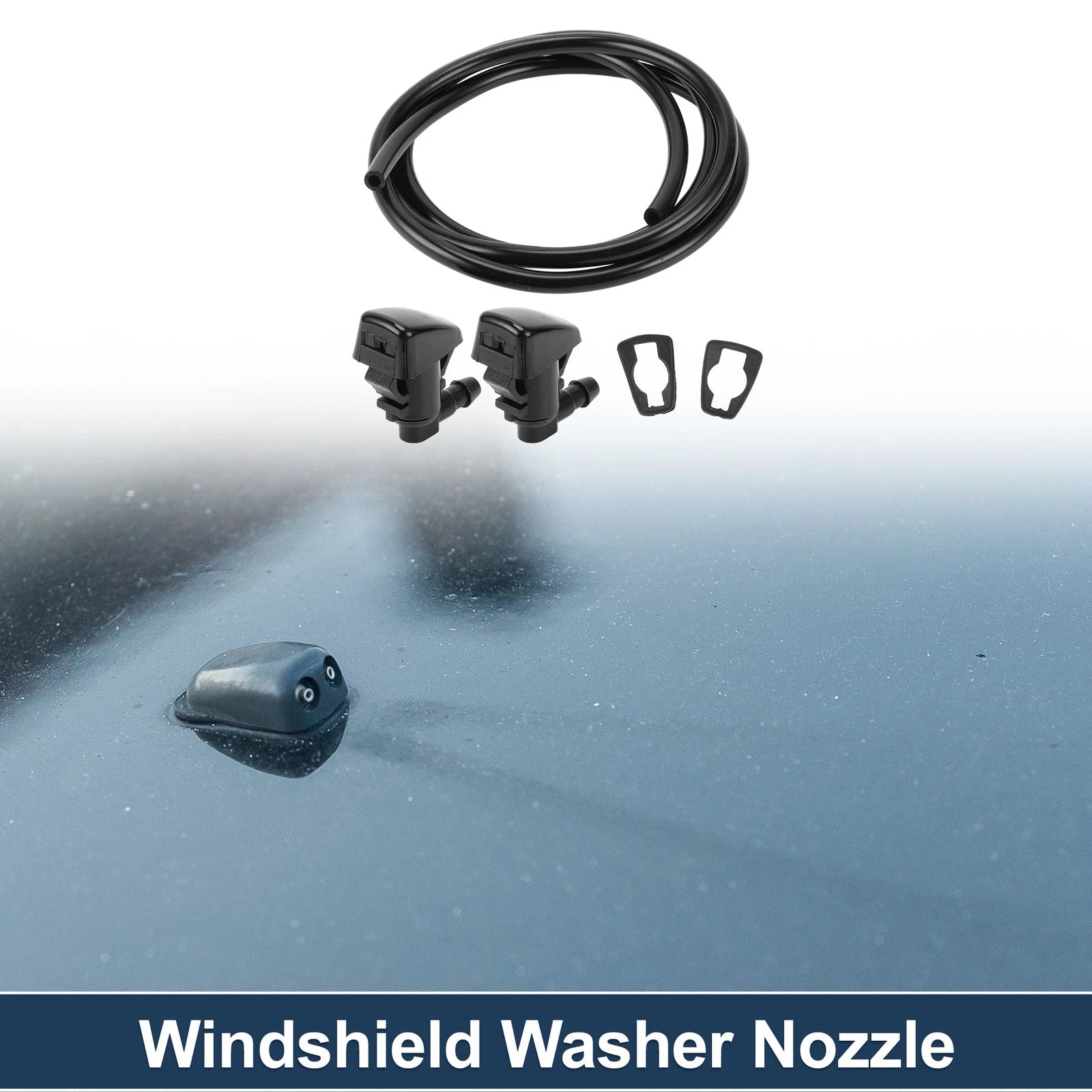 Windshield Washer Nozzle Replacement With Gasket for Toyota Hilux (2005–2015)