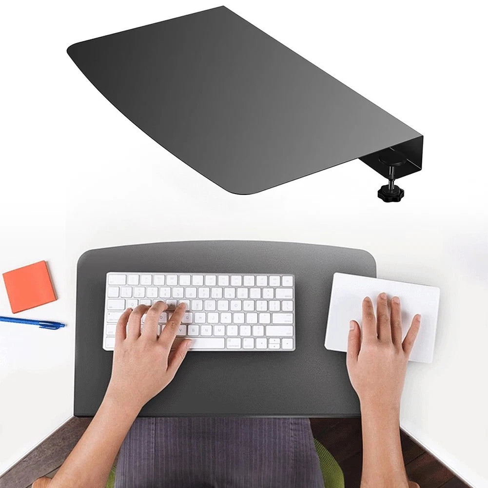 Black Stainless Steel Corner Connector Plate for Desktop