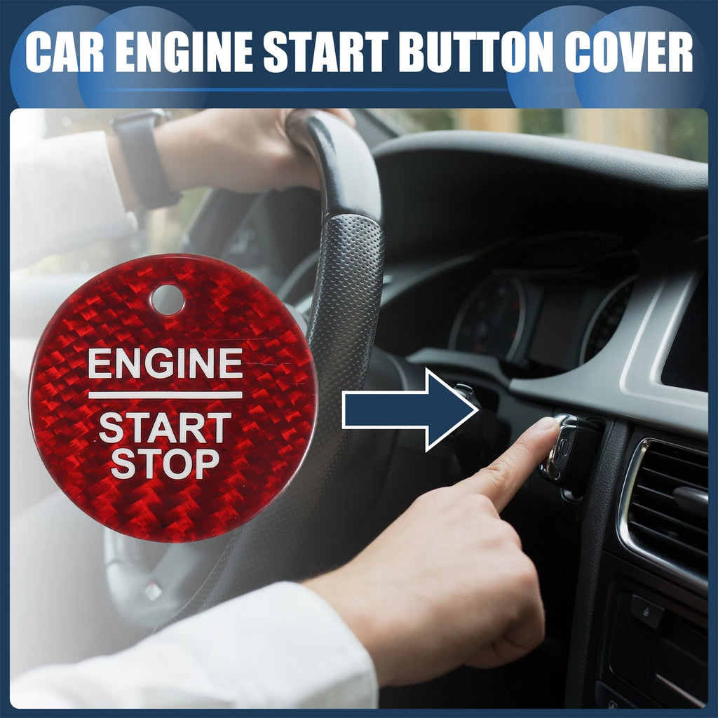 Engine Start Stop Button Cover for Ford (Red)