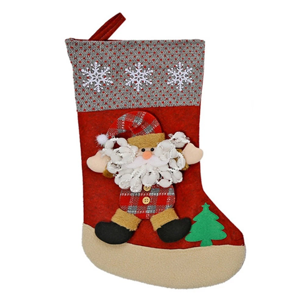 Spacious Large Santa Christmas Stocking for Hanging (No Part Numbers)