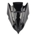 Front Windshield Windscreen Double Bubble Black For Kawasaki Z250 Z300 2013 - 17