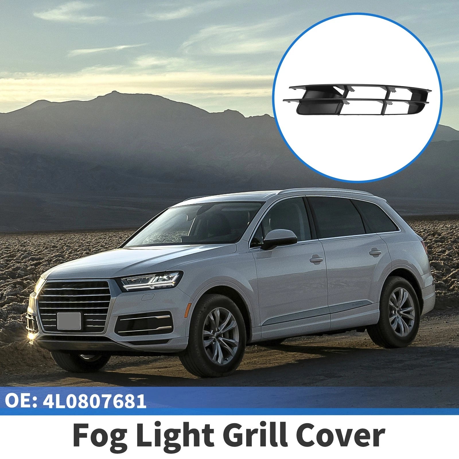 Front Left Fog Light Grill Replacement for Audi Q7 (2007–2009)