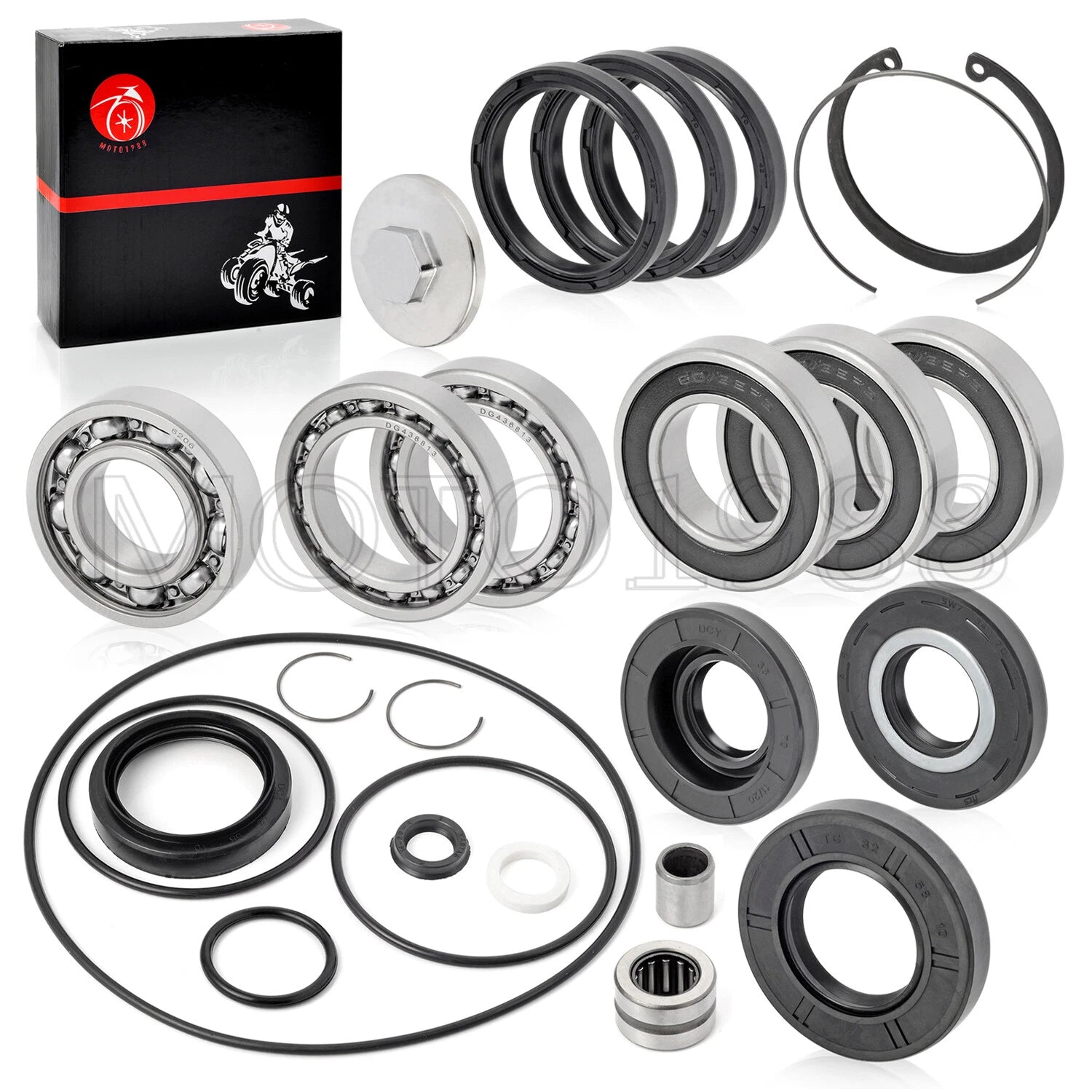 Rear Axle & Differential Bearing Seal Kit for Honda Recon 250 TRX250 (1997–2020)