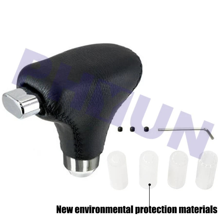 Universal PU Leather Gear Shift Knob Shifter Handle Lever Kit