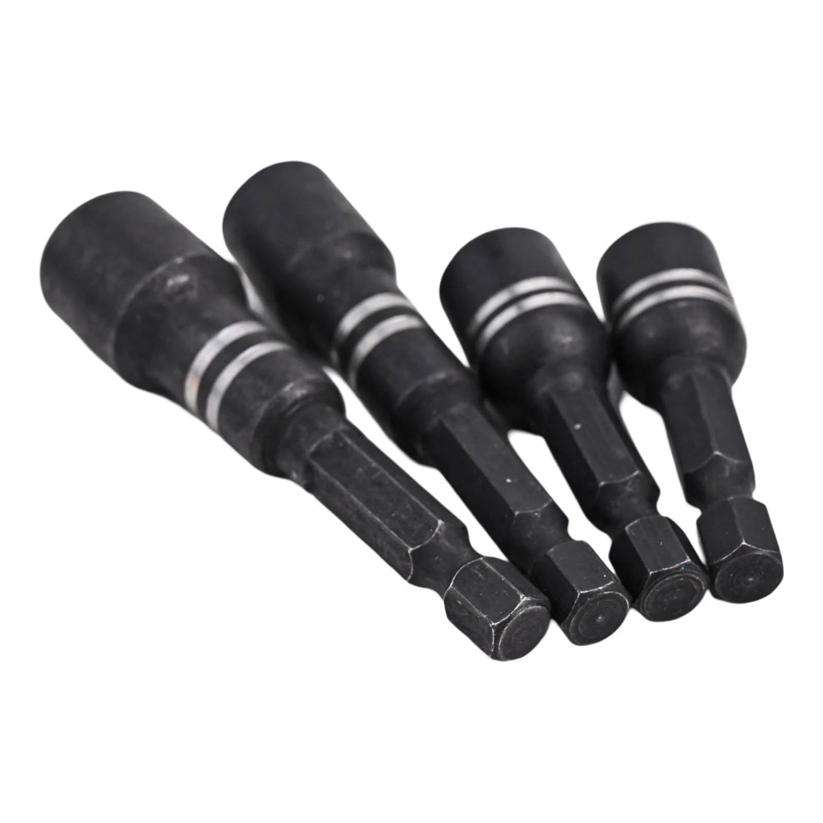 4Pcs Hex Shank Magnetic Socket Nut Driver Set for Automotive