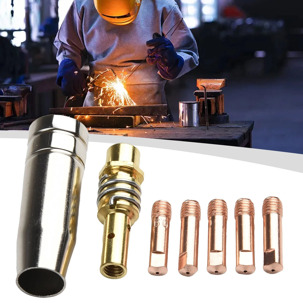 7PCS MB15 15AK Contact Tip for Mig Welding Supplies