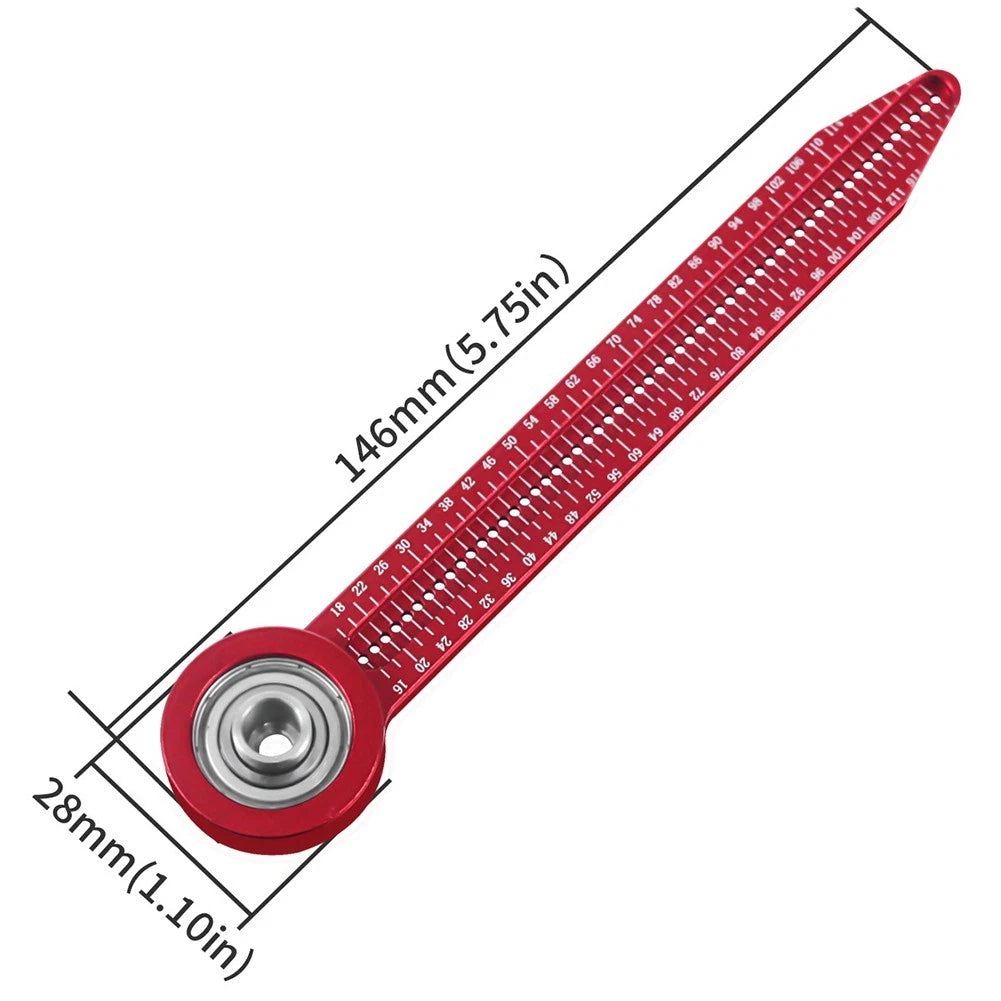 Adjustable Woodworking Scriber Tool for Circles, Arcs, Angle Marking