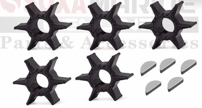 5pcs Water Pump Impellers with Key for Yamaha Outboard Motor (688-44352-03)