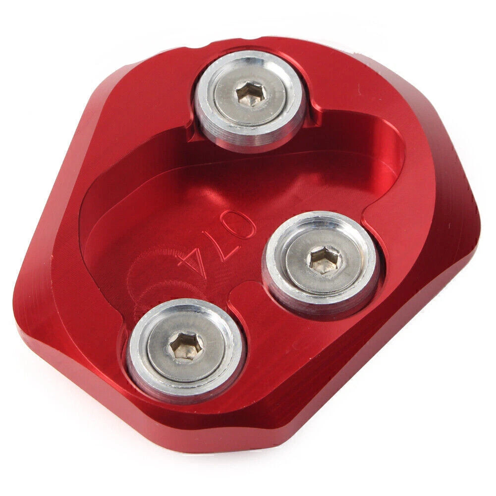 1pc Kickstand Side Stand Enlarger Plate for Yamaha YZF-R6 (2017–2018) Red