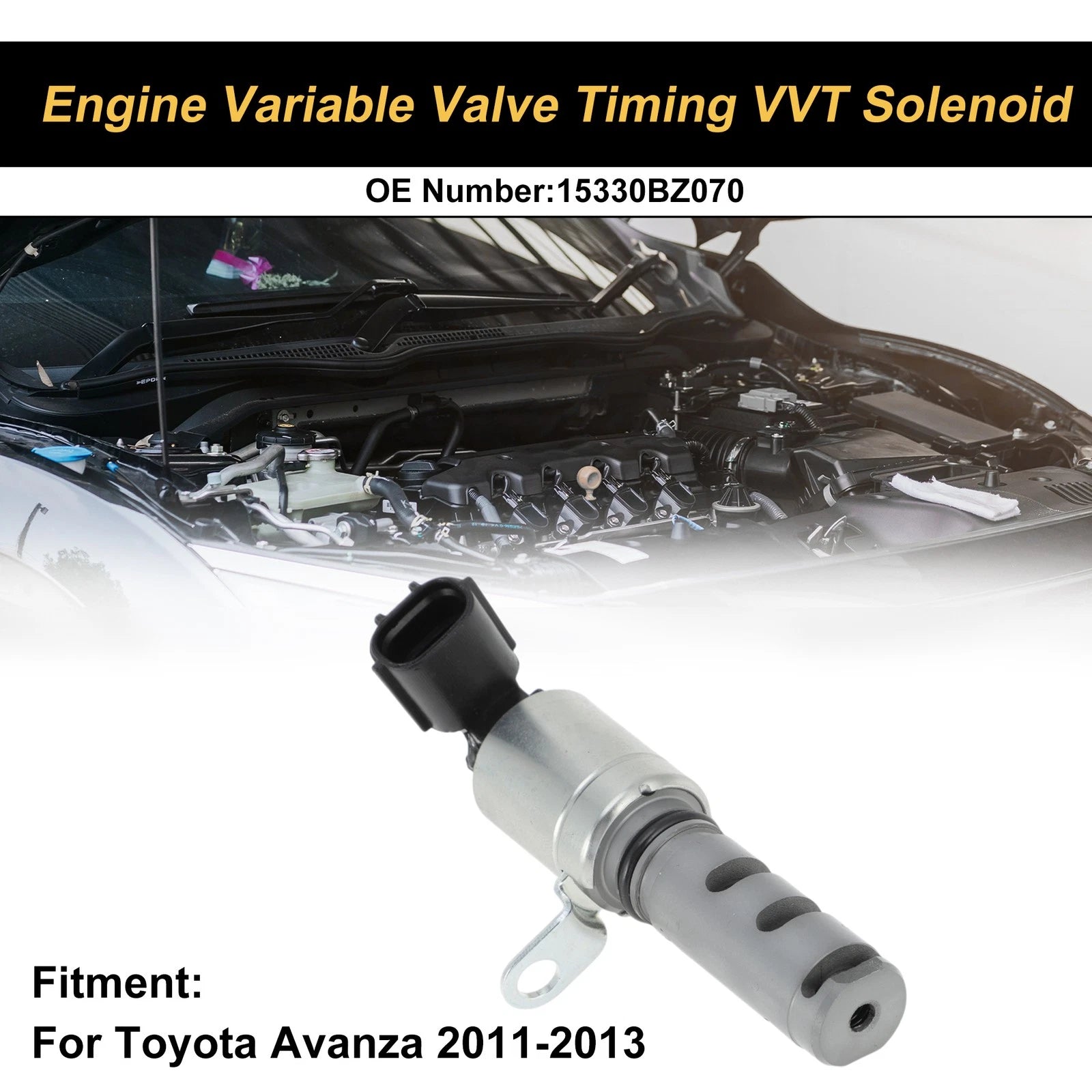 Engine Variable Valve Timing VVT Solenoid Replacement for Toyota Avanza (2011–2013)