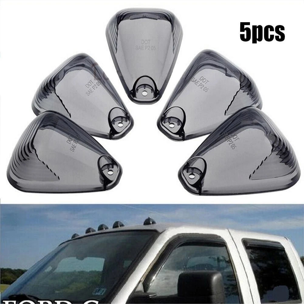 5X ABS Plastic Smoke Cab Roof Running Marker Light Cover for