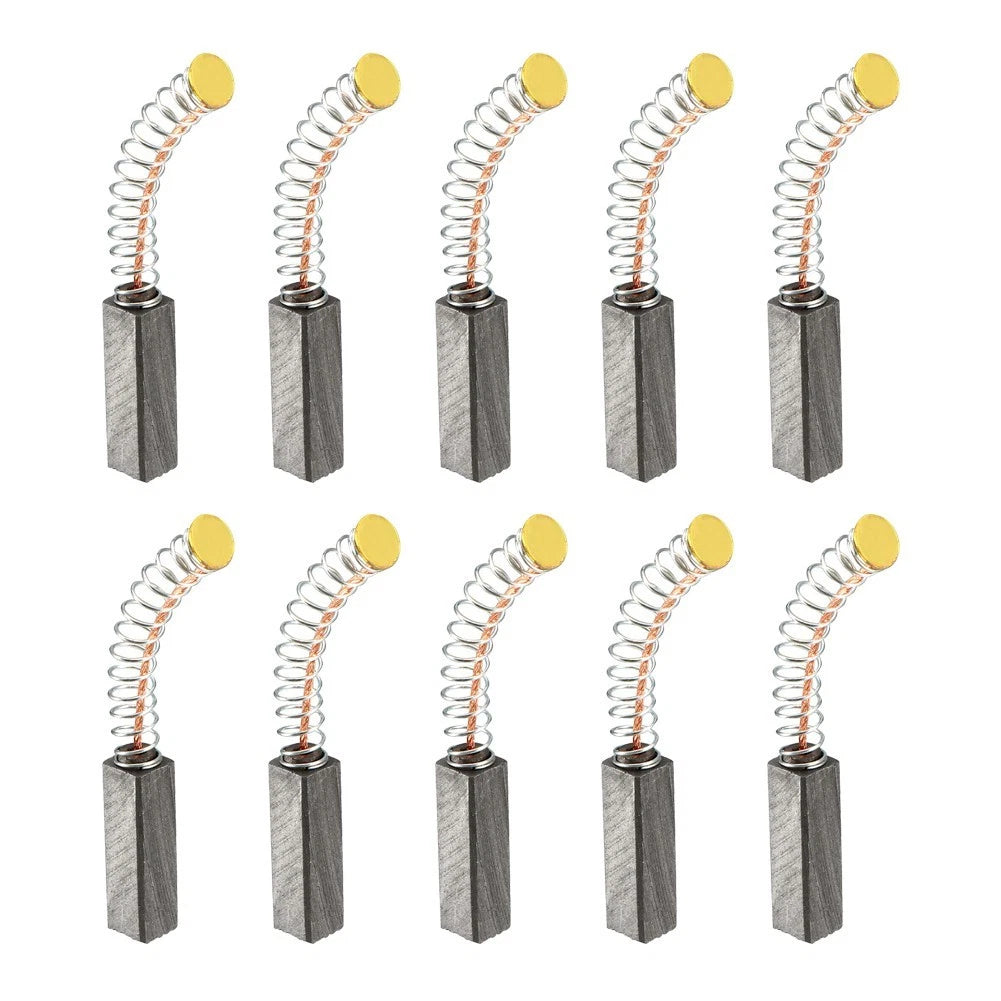 Carbon Brushes for Electric Motors (20x6x6mm, Spring Length 30mm)